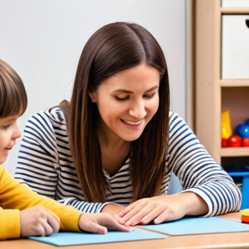A passionate early childhood education instructor planning engaging activities tailored to developmental milestones, with expertise in child psychology.