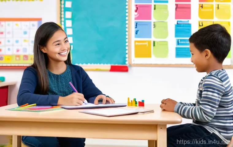 유아교육지도사로서의 데이터 관리 팁 - A clean and contemporary early childhood educator's office, organized for efficient work. A female t... 유아교육지도사로서의 데이터 관리 팁 - A clean and contemporary early childhood educator's office, organized for efficient work. A female t...