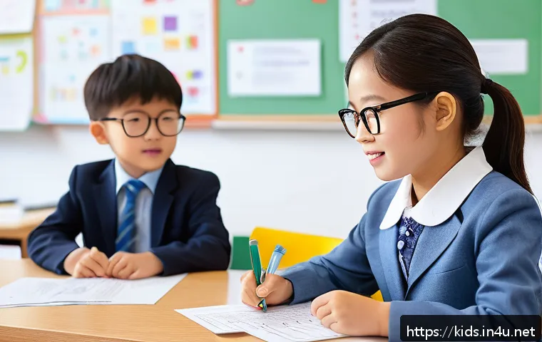 유아교육지도사 연봉협상 팁 - A professional early childhood education instructor in a bright, organized classroom setting, confid...